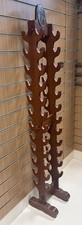 Japanese Samurai Sword Stand Double Sided Freestanding Wood Hold 24 Katana 145cm