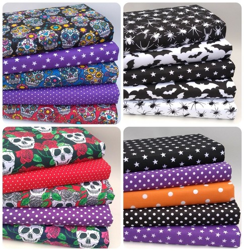 Halloween fabric bundles fat - halloween,