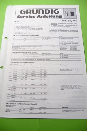 Service manual for - , grundig
