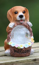 Garden Ornament Dog Solar