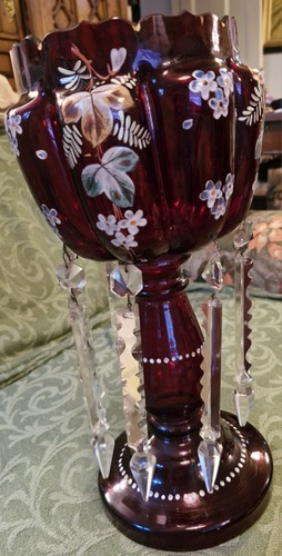 1800s antique bohemian ruby - antique,