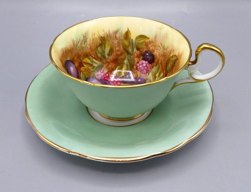 Aynsley fruit tea cup saucer - fruit,