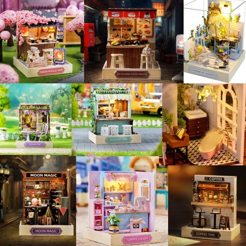 Diy miniature dollhouse kit - dollhouse,
