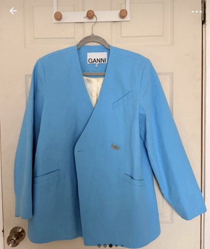 Ganni blue women 100 - ganni, 100%