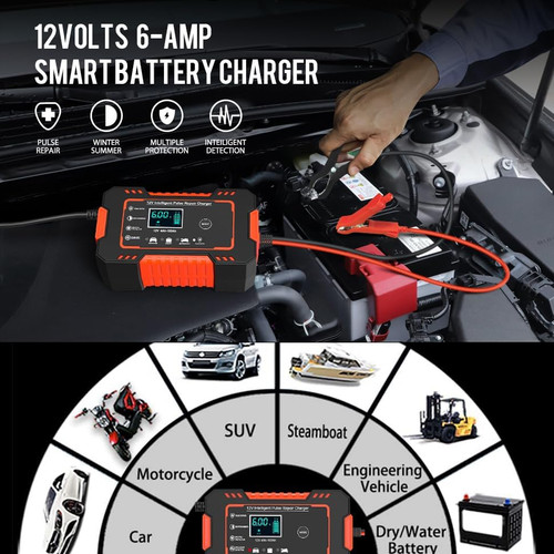 12v 6amp car battery - car, charger