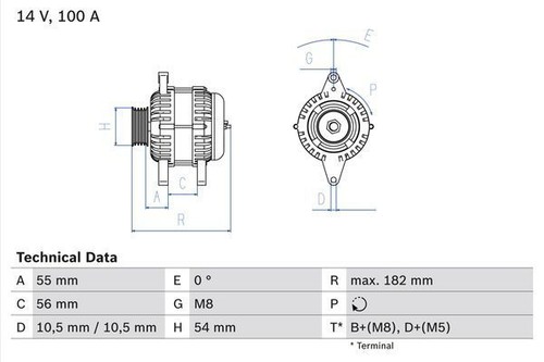 Bosch alternator for - bosch,