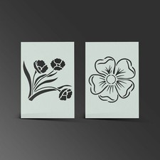 Poppy Stencil Remembrance Day