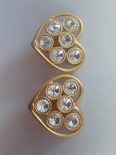 Norma Jean Hearts Gold Tone