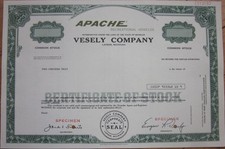 SPECIMEN Stock Certificate