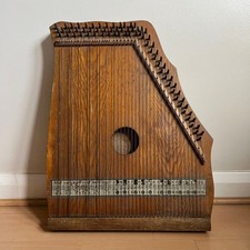 Antique 1800s victorian zither - antique,