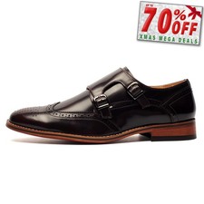 Goor Fullerton Mens Fashion Dress Smart Formal Brogues Shoes Burgundy