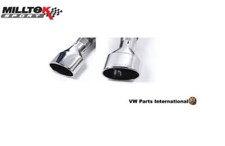 For Audi RS3 RS6 S5 3.0TFSI Milltek Sport Pair Polished Oval Exhaust Tips Only