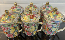 6 x Vintage Chinese Famille