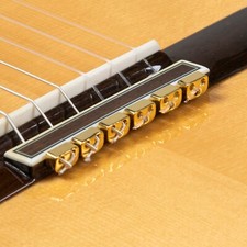 Golden Metal Classical Flamenco Guitar Beads Ties Acoustic Nylon Strings Ukulele