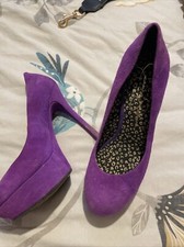 Jessica Simpson Purple Platform High Heel Shoes Size 5