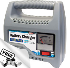 12v 6A Car Bike Battery Charger Portable Analogue Display 20Ah-80Ah SWBCG6+CP