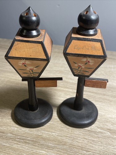 Vintage lamp post - lamp, salt