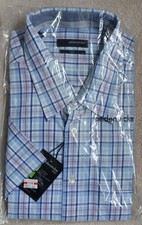 Mens blue and purple check