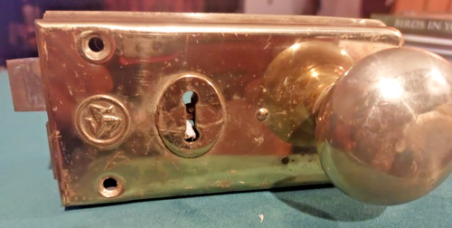 Legge brass rim lock with - rim,