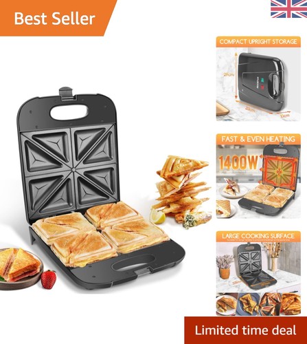 Dylan slice toastie maker - 4-slice,