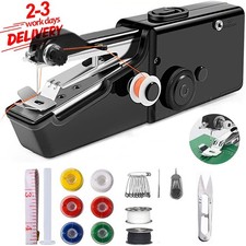 Mini Sewing Machine Handheld Cordless Hand Held Portable Easy Home Stitch Sew UK