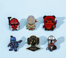 Star Wars Lapel Pin Badges set of 6 | Free Postage | UK stock | 