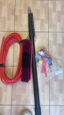 36FT/10.8m Water Fed Pole & Backpack/Window Cleaning Telescopic Brush