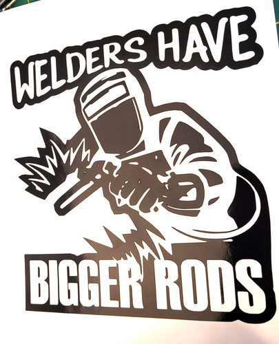 Weld welder decal - 1x, vinyl