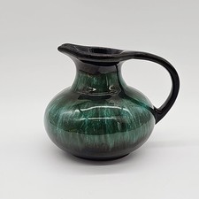 Blue Mountain Pottery Creamer Pitcher Vase Canada Blue Green Dip Glaze