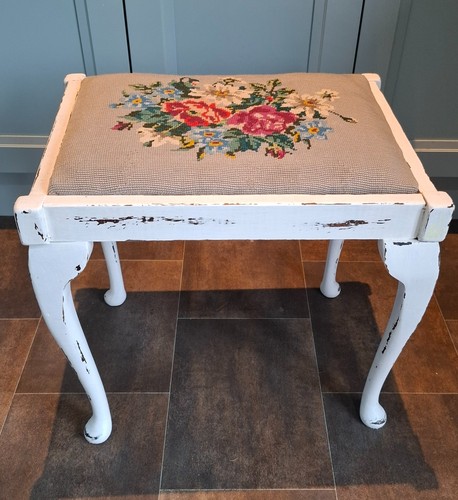 Vintage style tapestry stool