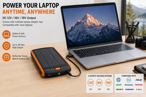 Poweradd 23000mah solar power - poweradd,