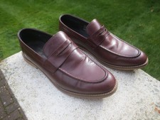 Men's Brown Burgundy Leather