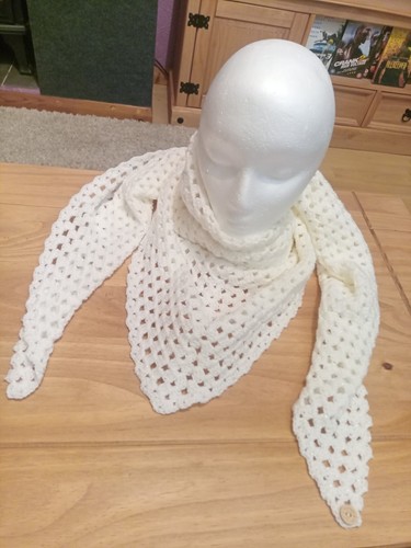 Womens handmade crochet scarf - womens,
