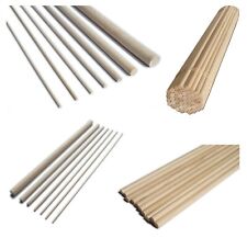 Wooden Dowels * Birch Wood *  3 to 25mm Thick 15cm,20cm,30cm, 60cm Craft Sticks.