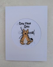 Handmade Cross Stitch Card -