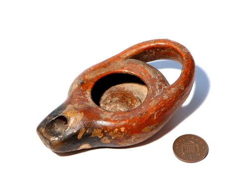 Greek padlock oil lamp found - oil,