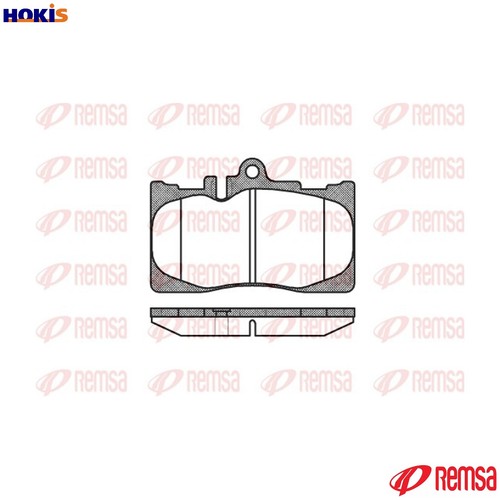 Brake pad set - pad,