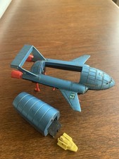 VINTAGE DINKY THUNDERBIRD 2 + 4 TOY EARLY BLUE VERSION - ALL LEGS ANDERSON. VGC