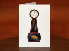 Banjo Clock by Ralph Morton (c. 1942) - A5 Art Print Greeting Card