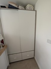 IKEA Trysil White Four-Drawer Wardrobe Excellent Condition Collection Only Le18