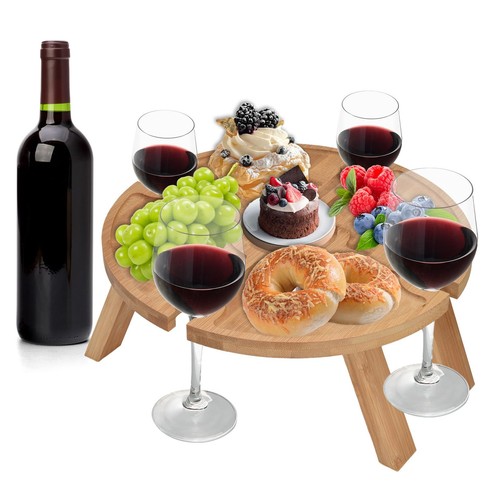 Wooden folding picnic table - wooden,