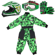 ZORAX ZOR-X17 Kids Motocross Motorbike MX Helmet Goggles Gloves Race Suit QUAD