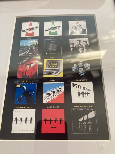Kraftwerk album covers framed - covers,