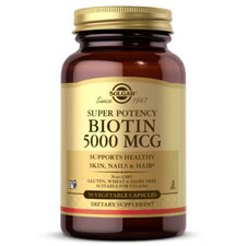 Solgar Biotin 5000 µg for Healthy Skin, Nails & Hair | 50 Vegetable Capsules