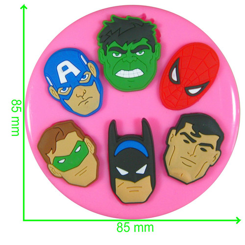 Superhero silicone mould - silicone, by