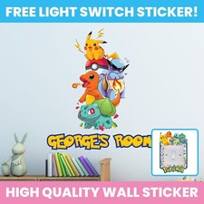Pokemon wall sticker - wall, name