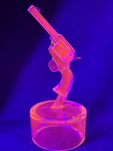 Blue vaseline glass - blue, colt
