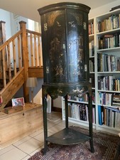 An Impressive Georgian Japanned Corner Cupboard