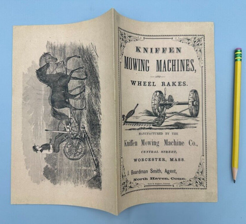 1868 kniffen mower mowing - 1868,