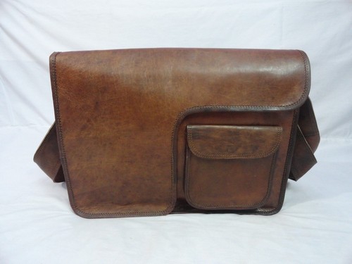 Vintage leather briefcase - leather,